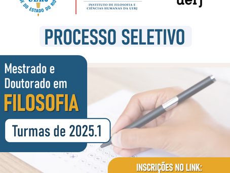 Processo Seletivo - Mestrado e Doutorado em FILOSOFIA