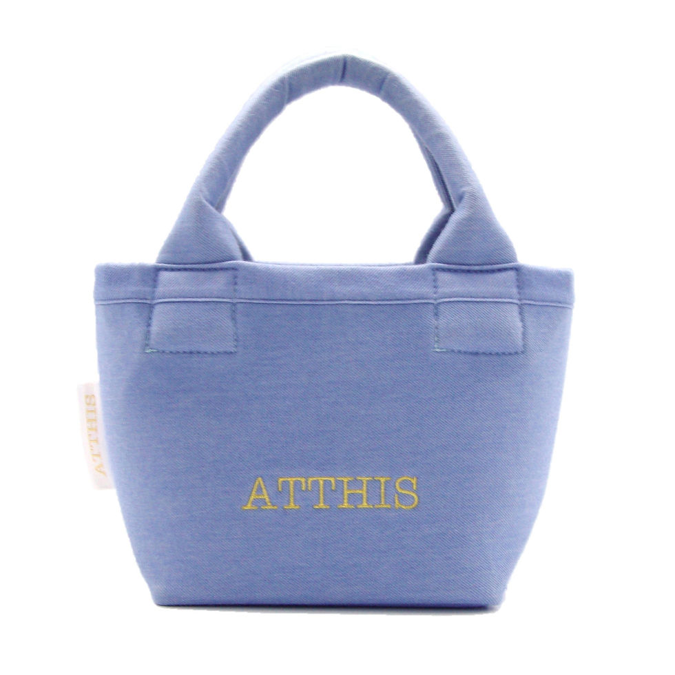 ATTHIS Tote bag sky blue color
