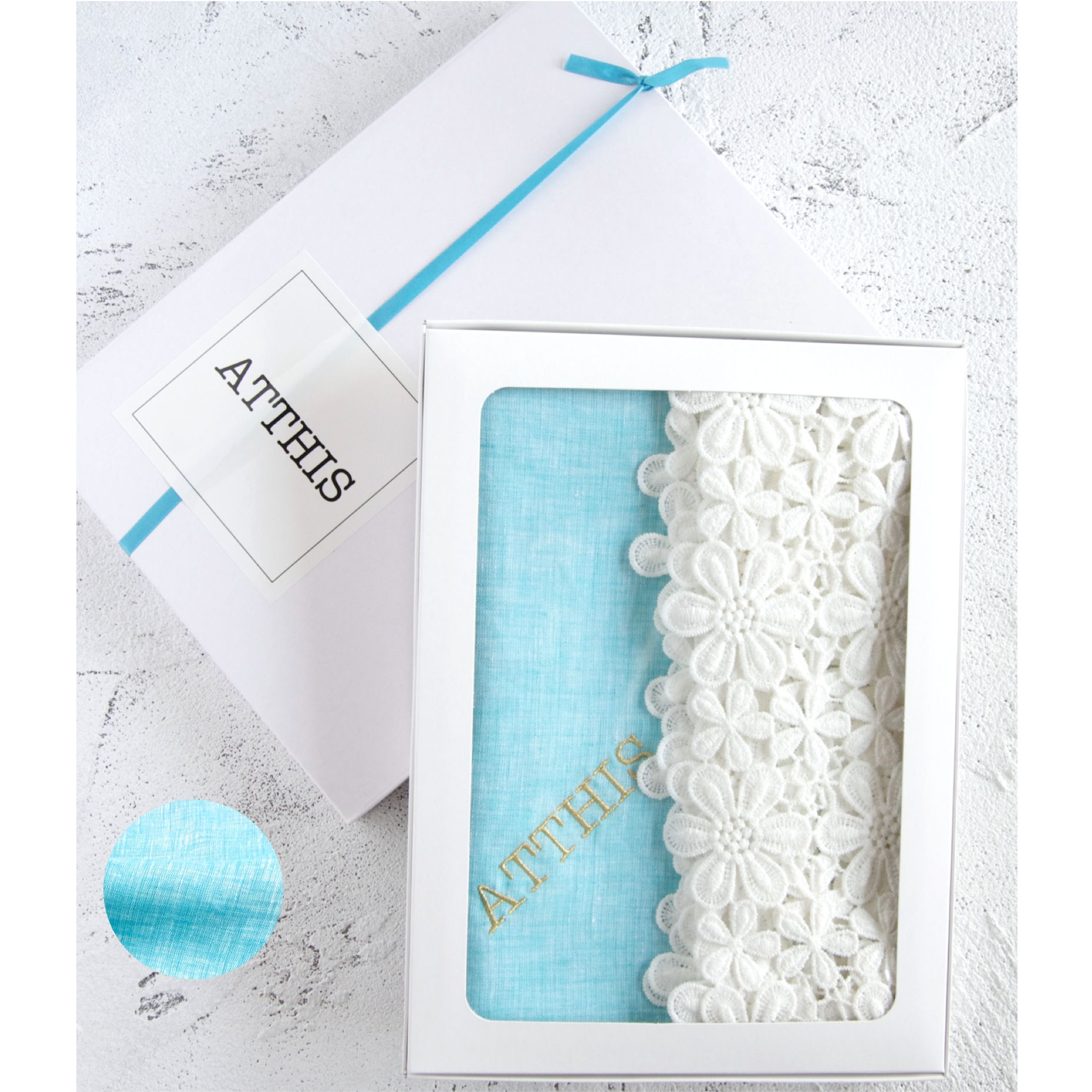 ATTHIS PICNIC French linen multi cloth Mint