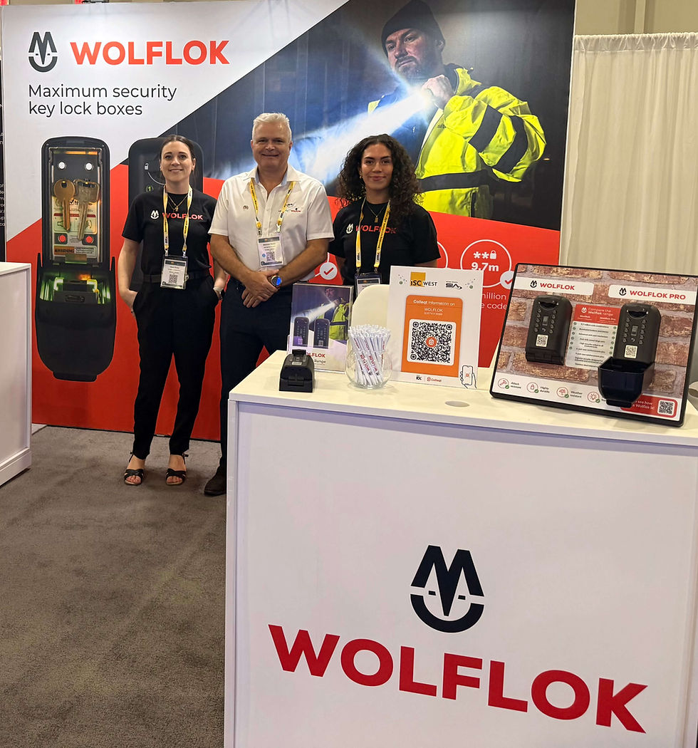 Wolflok team ISC West showcasing secure key storage