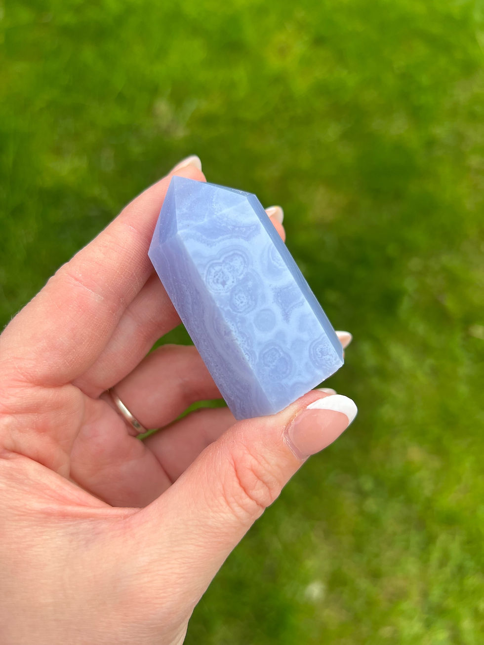 Thumbnail: Blue lace agate towers