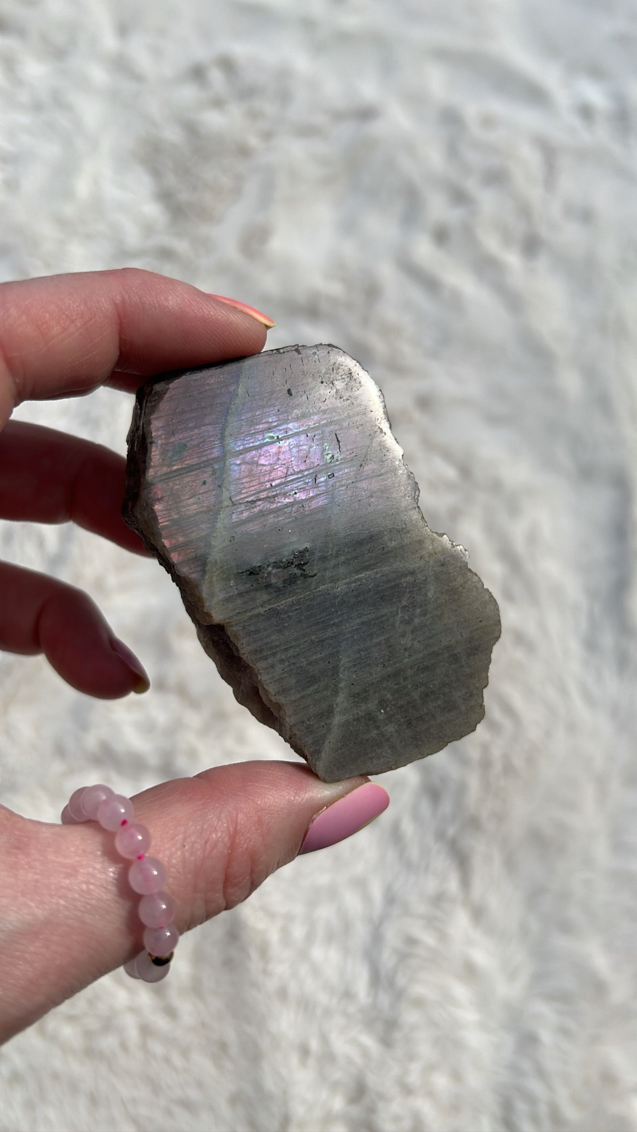 Labradorite small slice raw