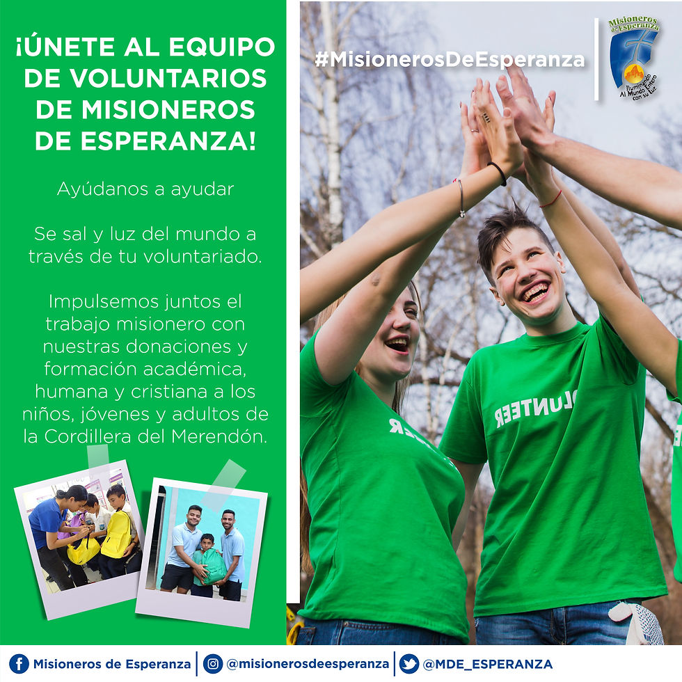 Campaña Misioneros de Esperanza