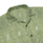Electric Woodcut - Skull and Roses GREEN BUD Grateful Dead Unisex button shirt