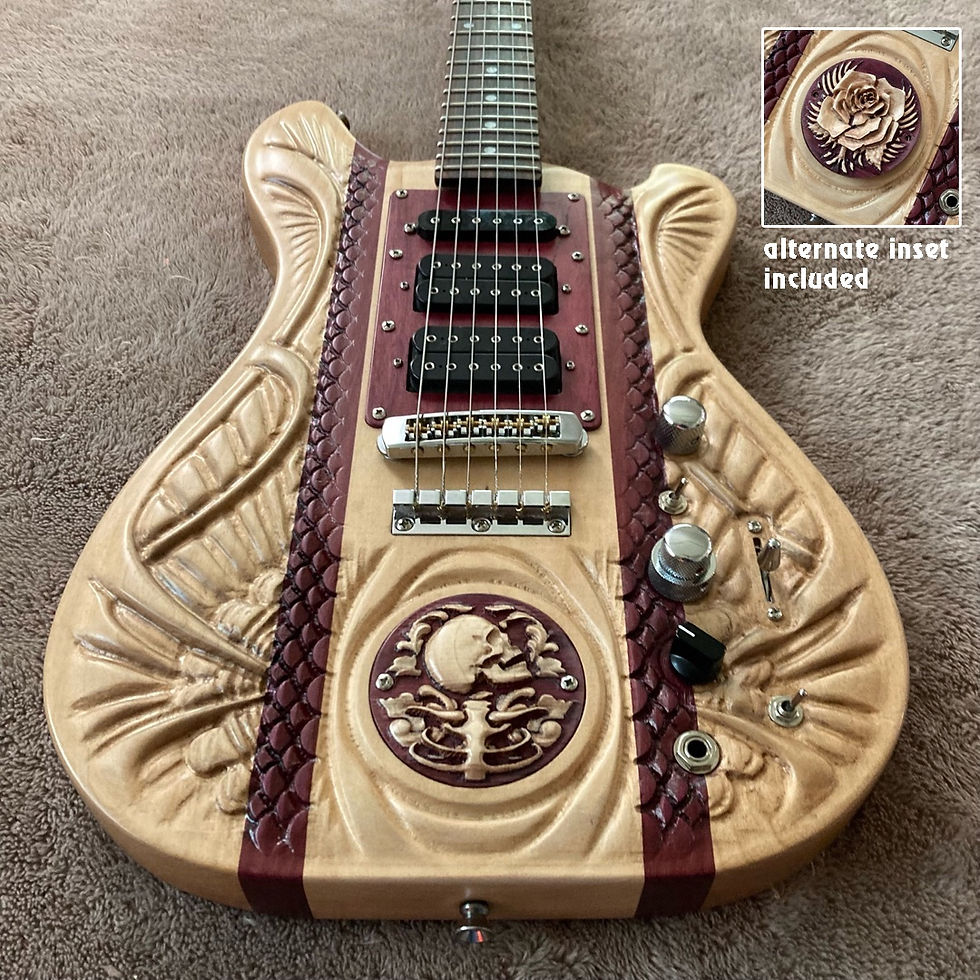 Thumbnail: American Beauty IV (Reality Wolf) Custom Guitar by Woodruff Brothers Guitars