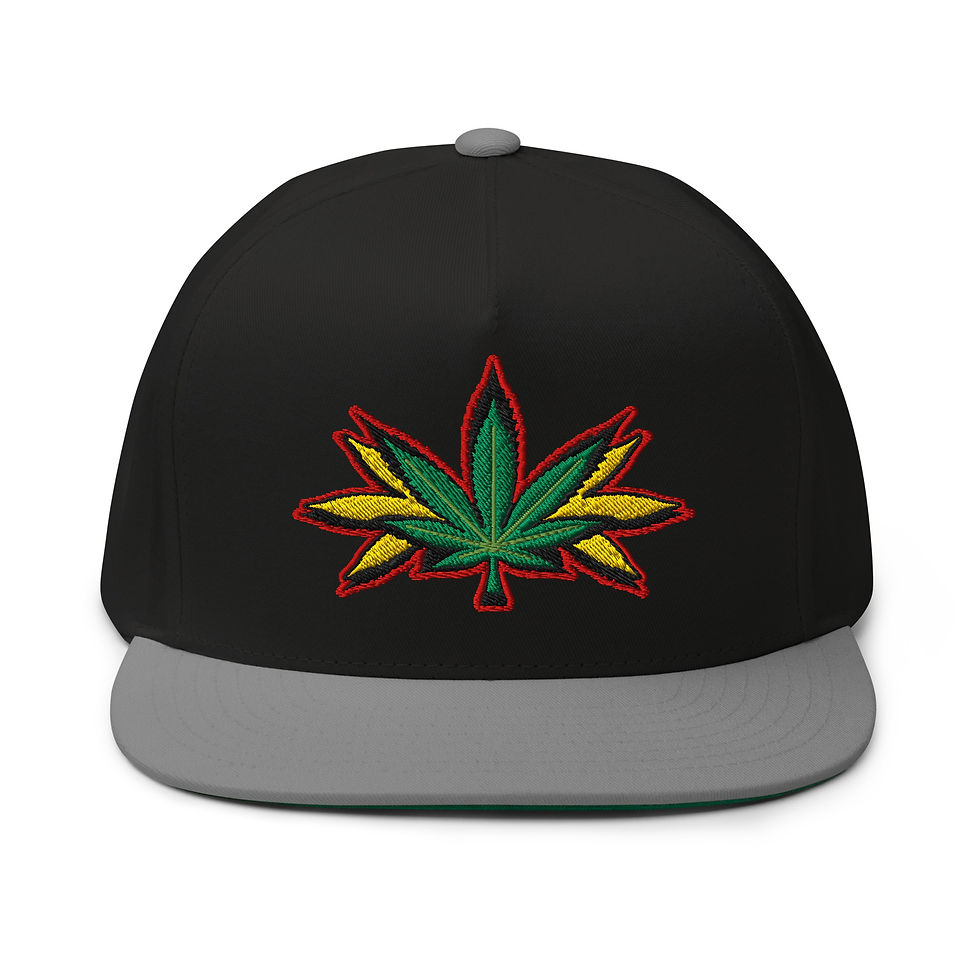 Thumbnail: Embroidered Cannabis Leaf Hat