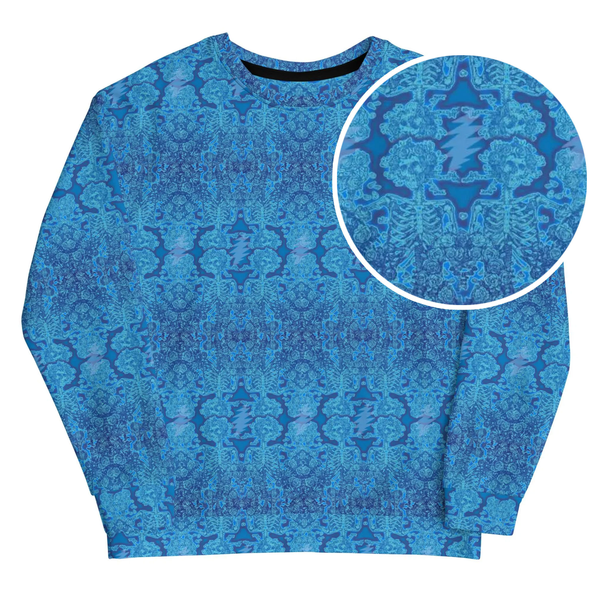 Viola Lee Blues - Bertha Skull and Roses Grateful Dead Sweatshirt