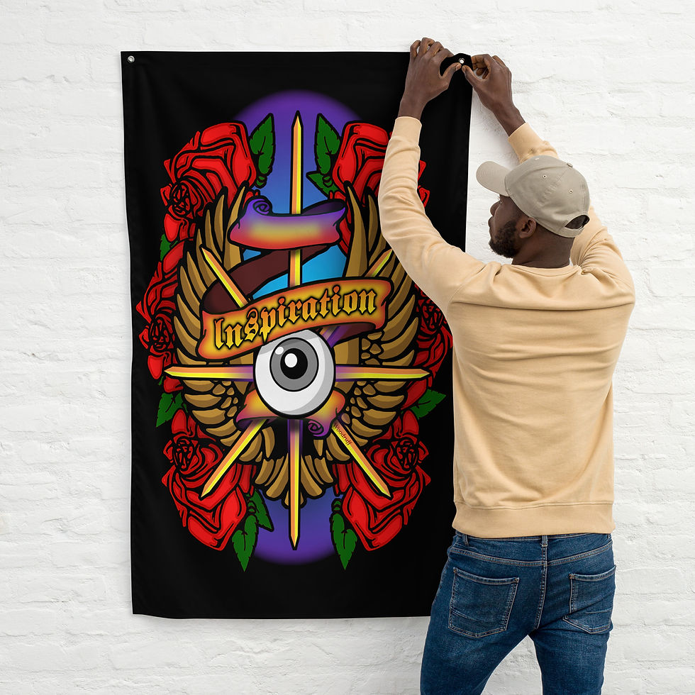 Thumbnail: Inspiration - Flying Eye Flag by B.Woodruff