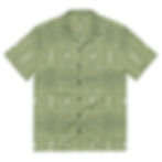Electric Woodcut - Skull and Roses GREEN BUD Grateful Dead Unisex button shirt