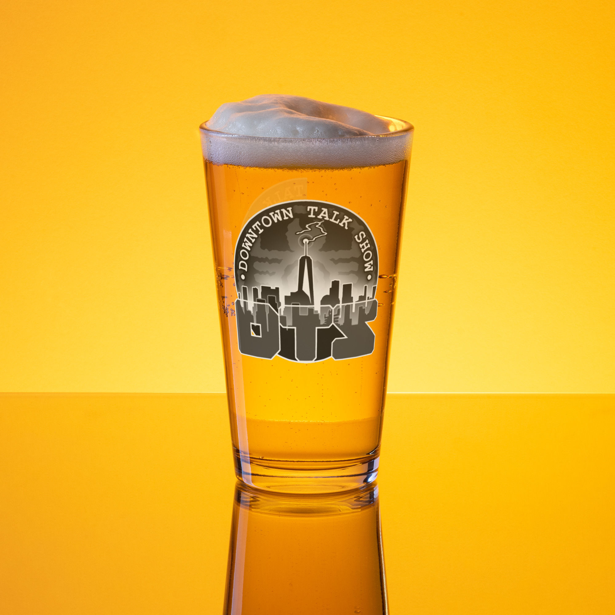 DTS Shaker pint glass
