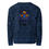 Thumbnail: Grateful Dead Scarab Woodcut Skull and Roses Sweatshirt : Bertha Blue