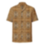 Dancing Cats Under the Stars Petroglyph Button Shirt (Artwork by RJW)