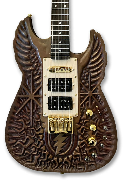 Thumbnail: Birdsong Wolf  - Woodruff Brothers Custom Guitar