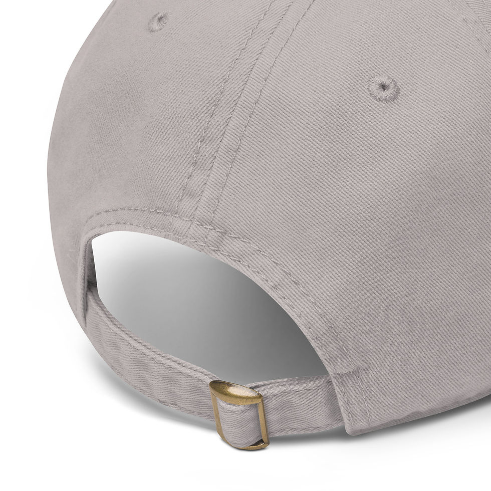 Thumbnail: Embroidered Cannabis Leaf - GARMENT WASHED Low Profile "Dad" hat / baseball cap