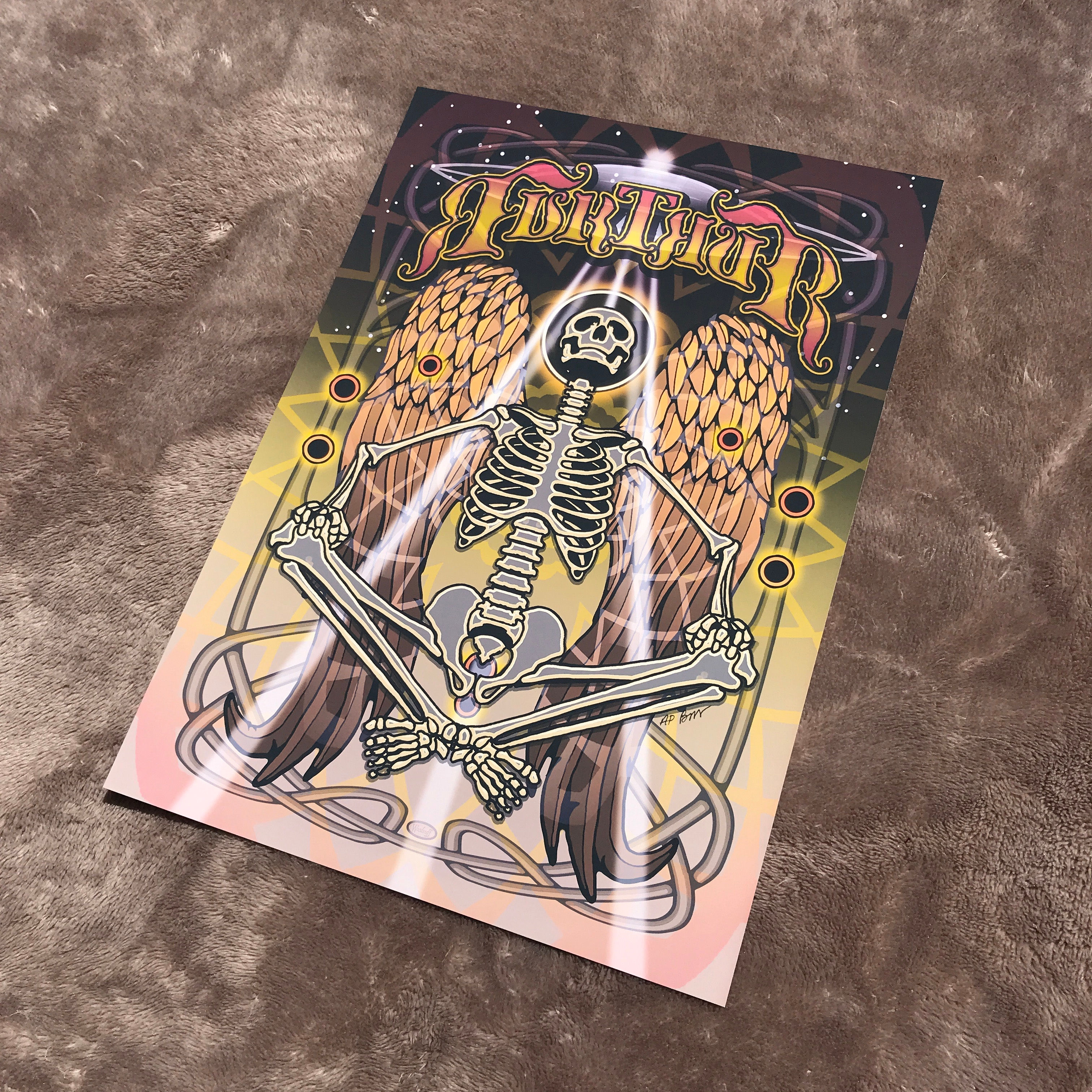 Furthur Astral Traveler 2011 Skeleton Print - B.Woodruff