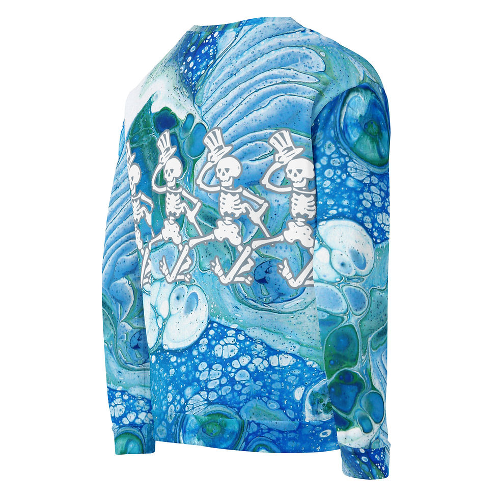 Thumbnail: Liquid Dancing Skeletons - Grateful Dead Sweatshirt