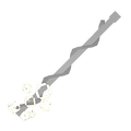 bubbling rod of asclepius pool cue  (24)