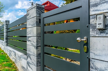 Aluminium Gartentür