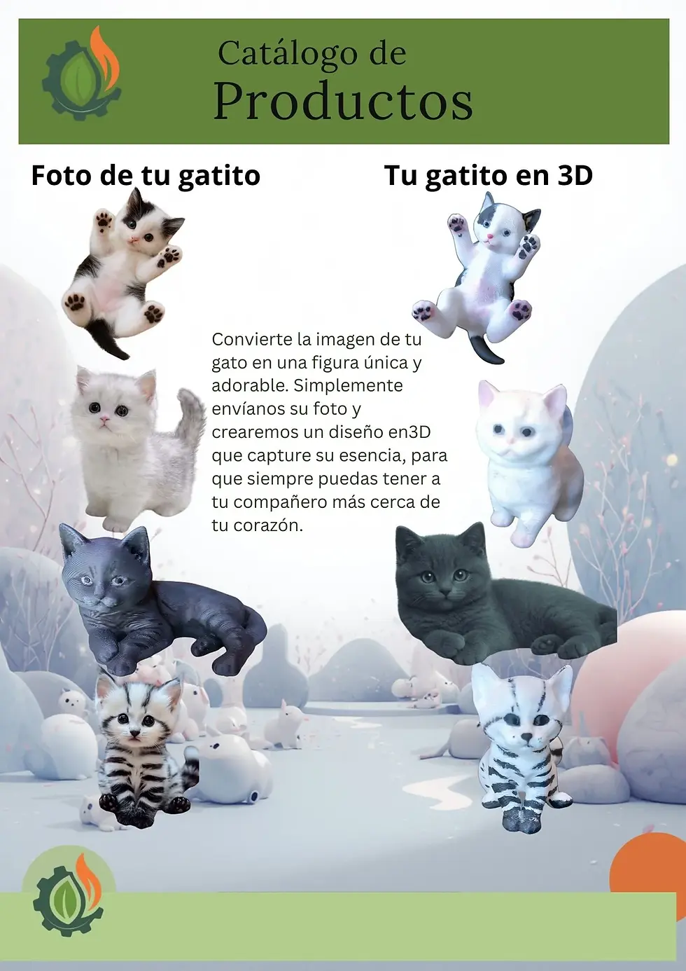 Catalogo de garitos impresos en 3d gatito blanco con pintas negras gatito gis gatito tigres con rayas negras