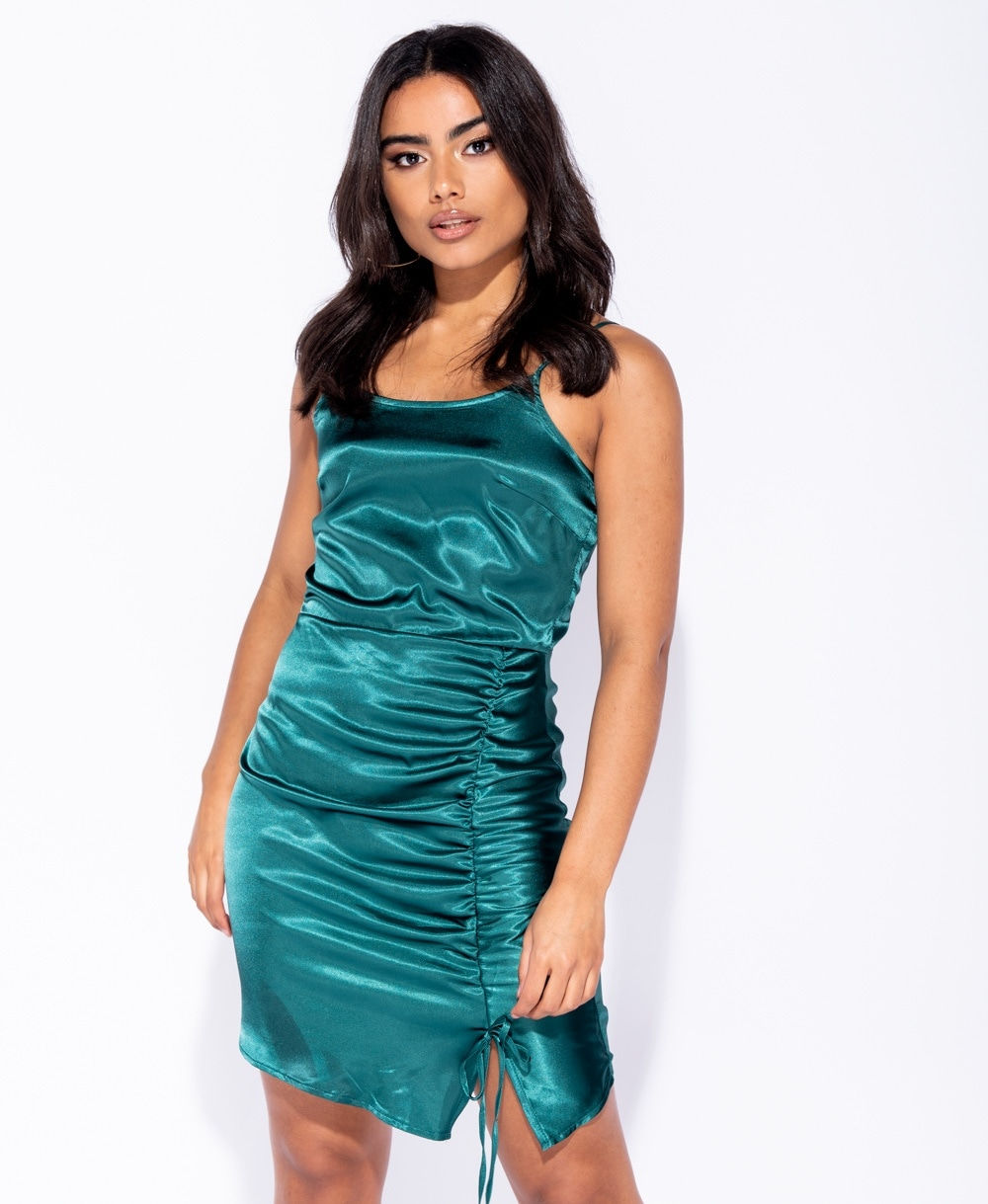 Satin mini dress