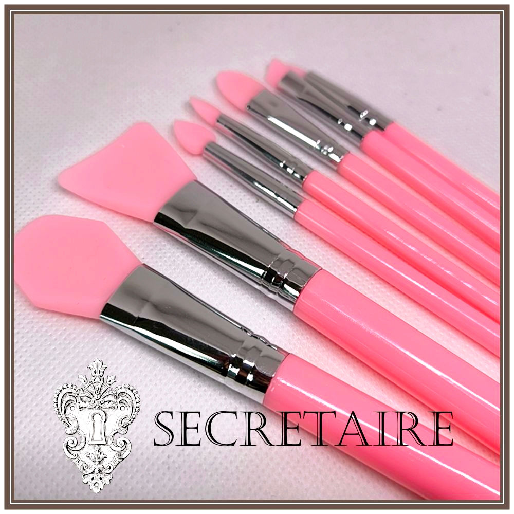 Silicone spatula set, pink