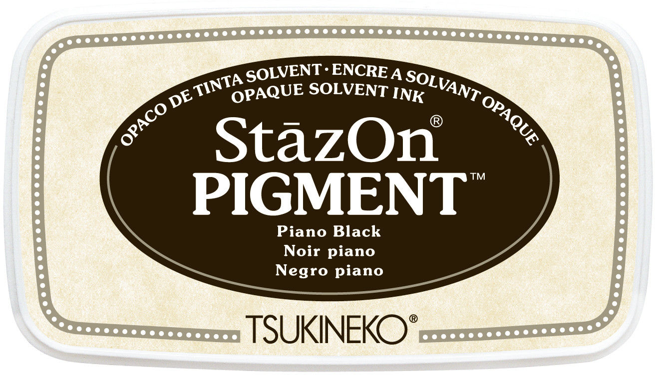 Solvent ink: StazOn Piano Black [Y13]
