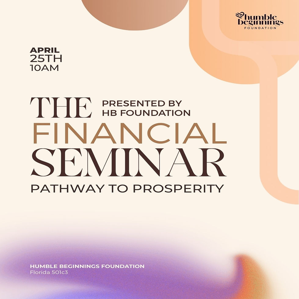 The Financial Seminar: Pathways To Prosperity