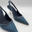 Thumbnail: Le Silla denim slingback