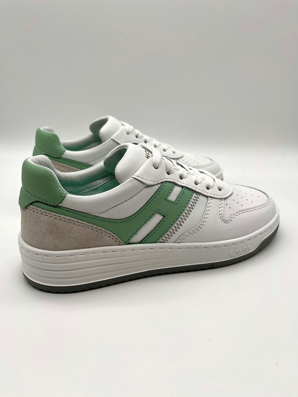 Thumbnail: Hogan H630 wit/munt sneaker