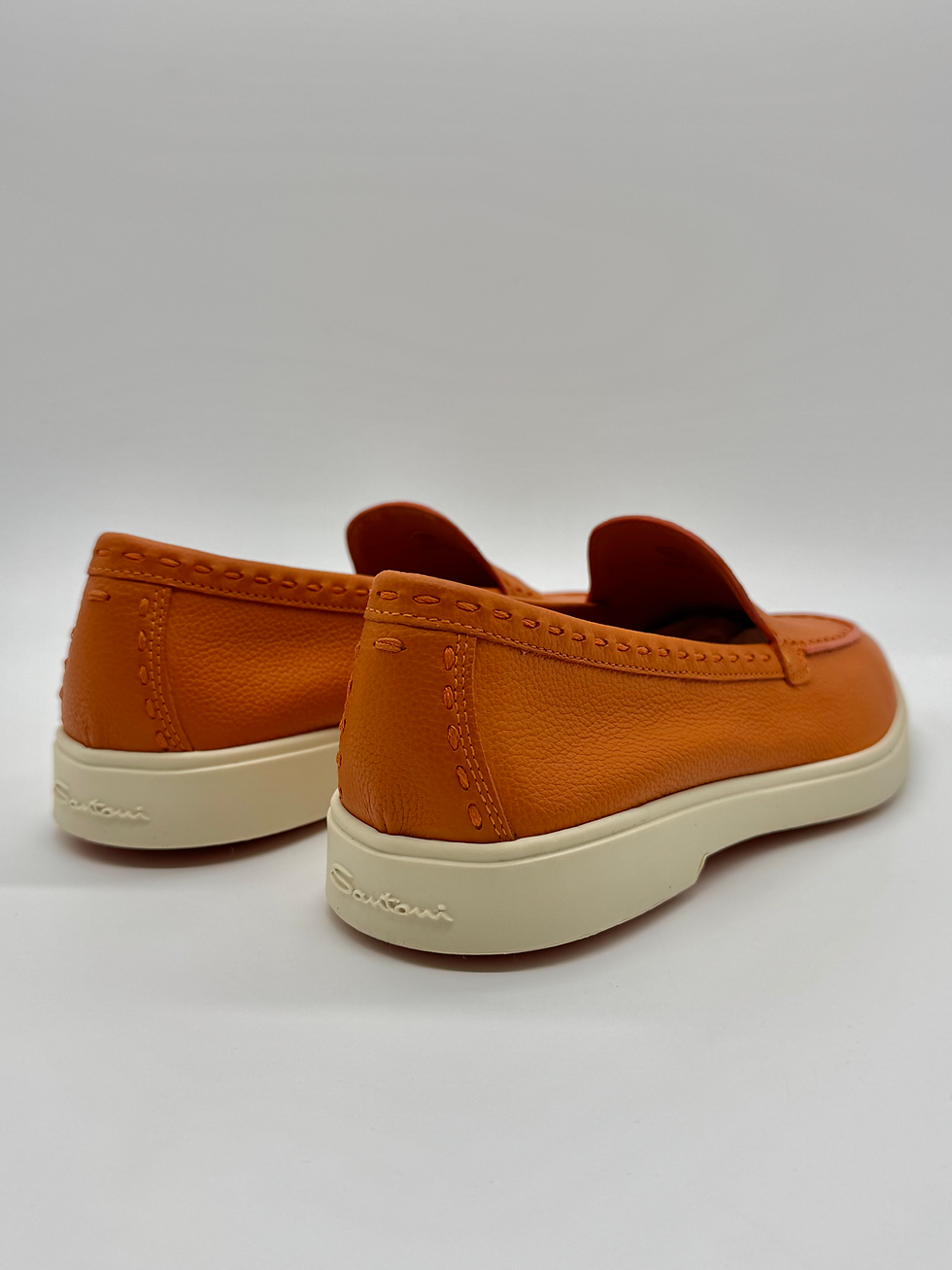 Thumbnail: Santoni oranje loafer