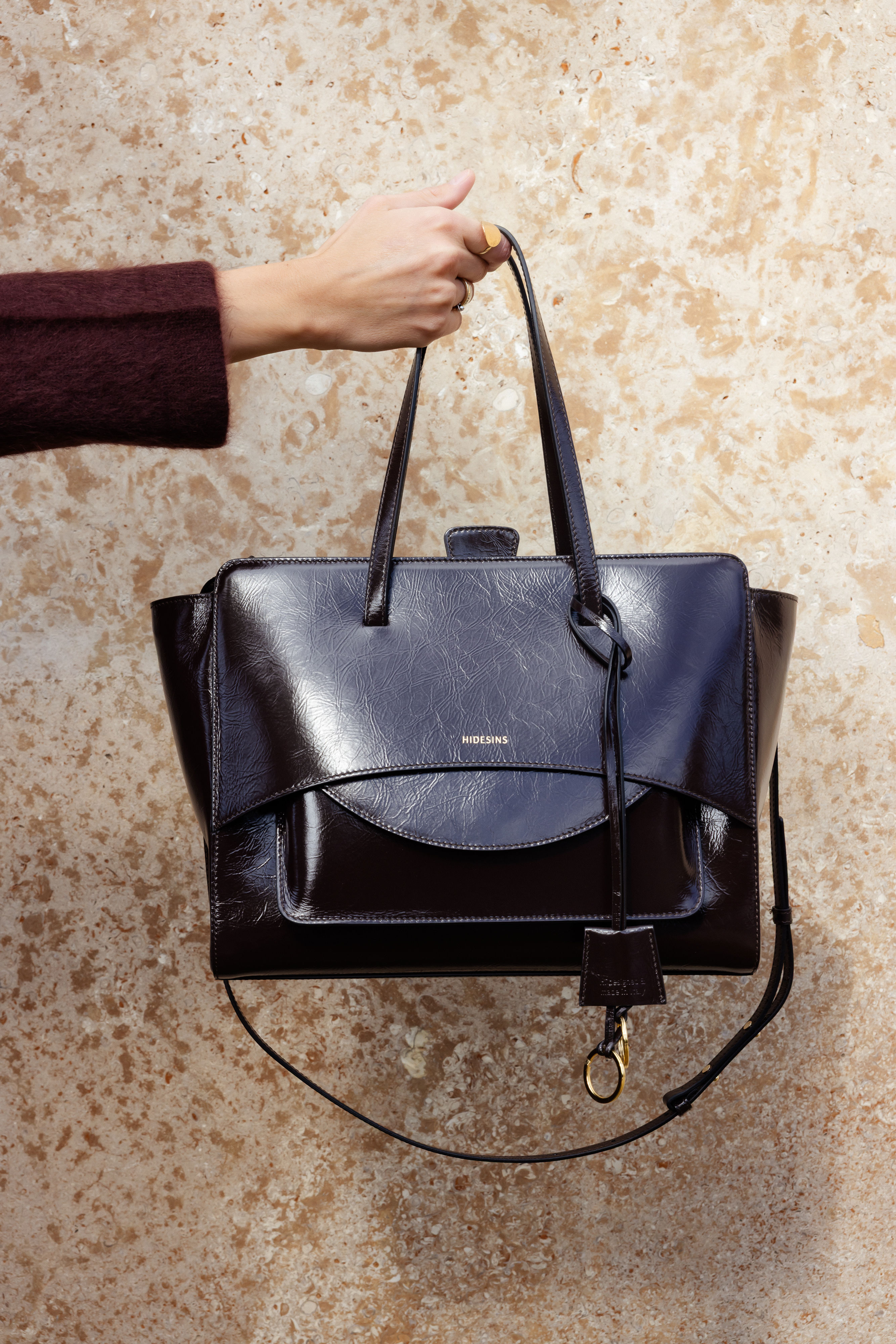 Hidesins bruin handtas