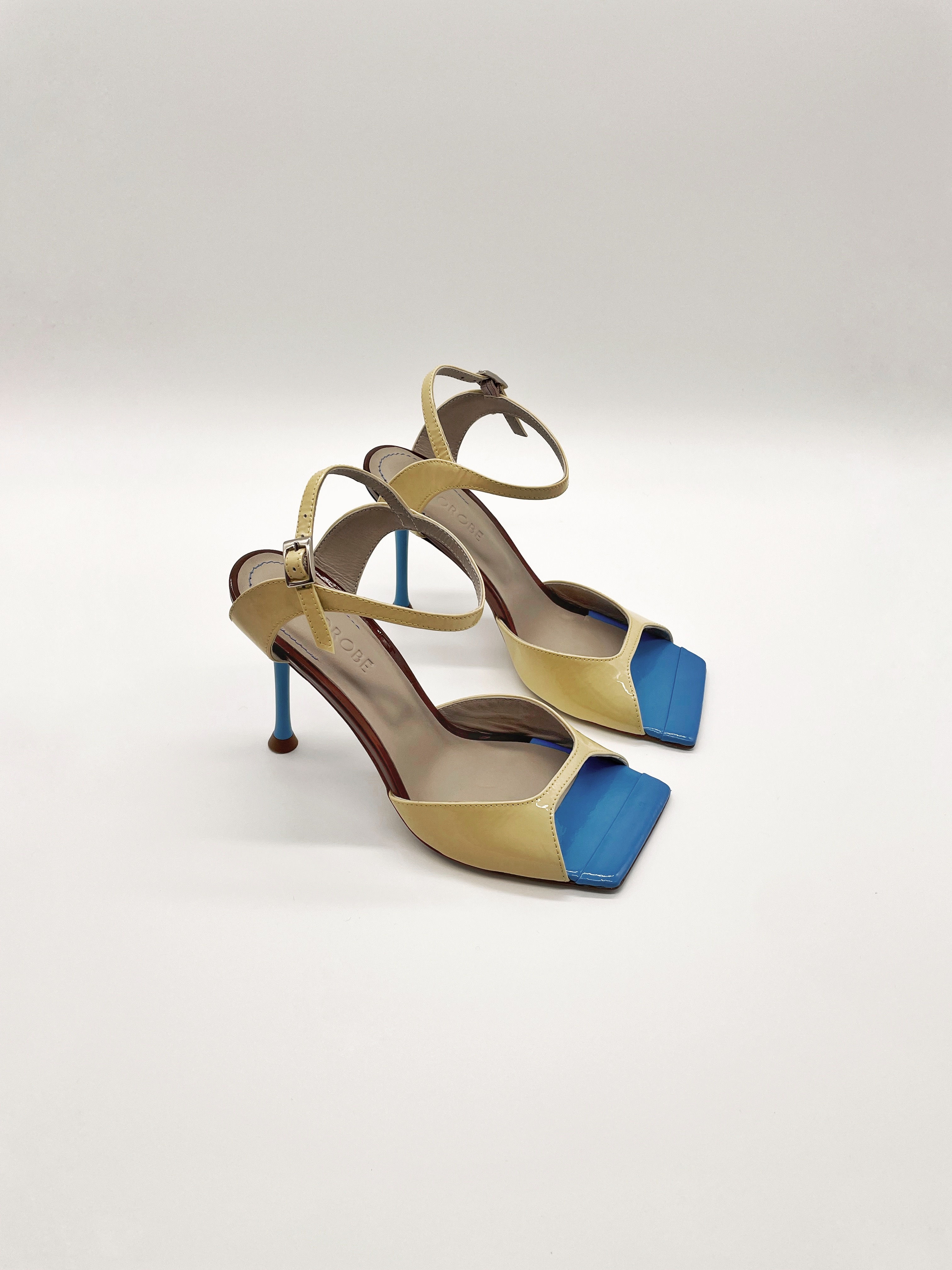 Morobé MIMI geel/blauw sandaal