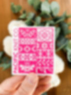 Sticker - Spring Doodle - Pink - 3 x 3 in