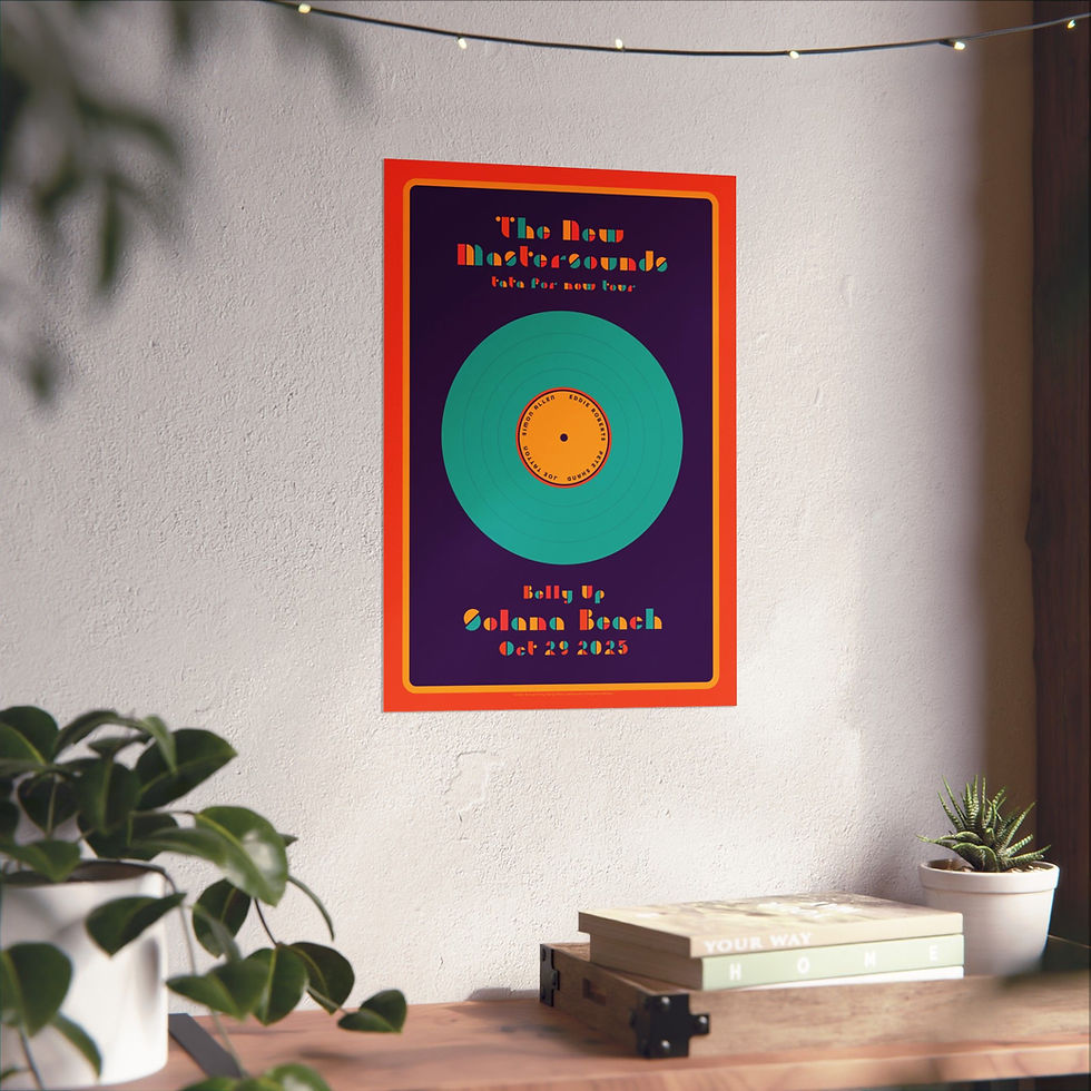 Thumbnail: NMS Solana Beach CA (Belly Up 10/29) 2025 TTFN Tour Poster (Purple/Orange)