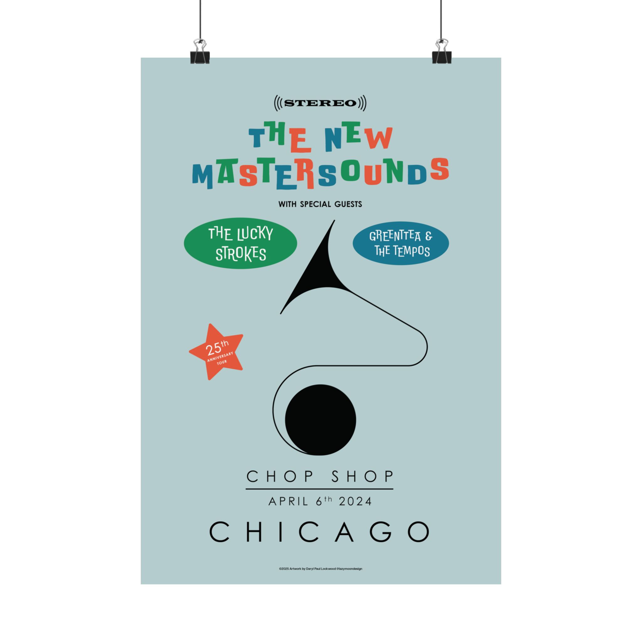 NMS Chicago IL (Chop Shop 4/6) 2024 25th Anniversary Tour Poster