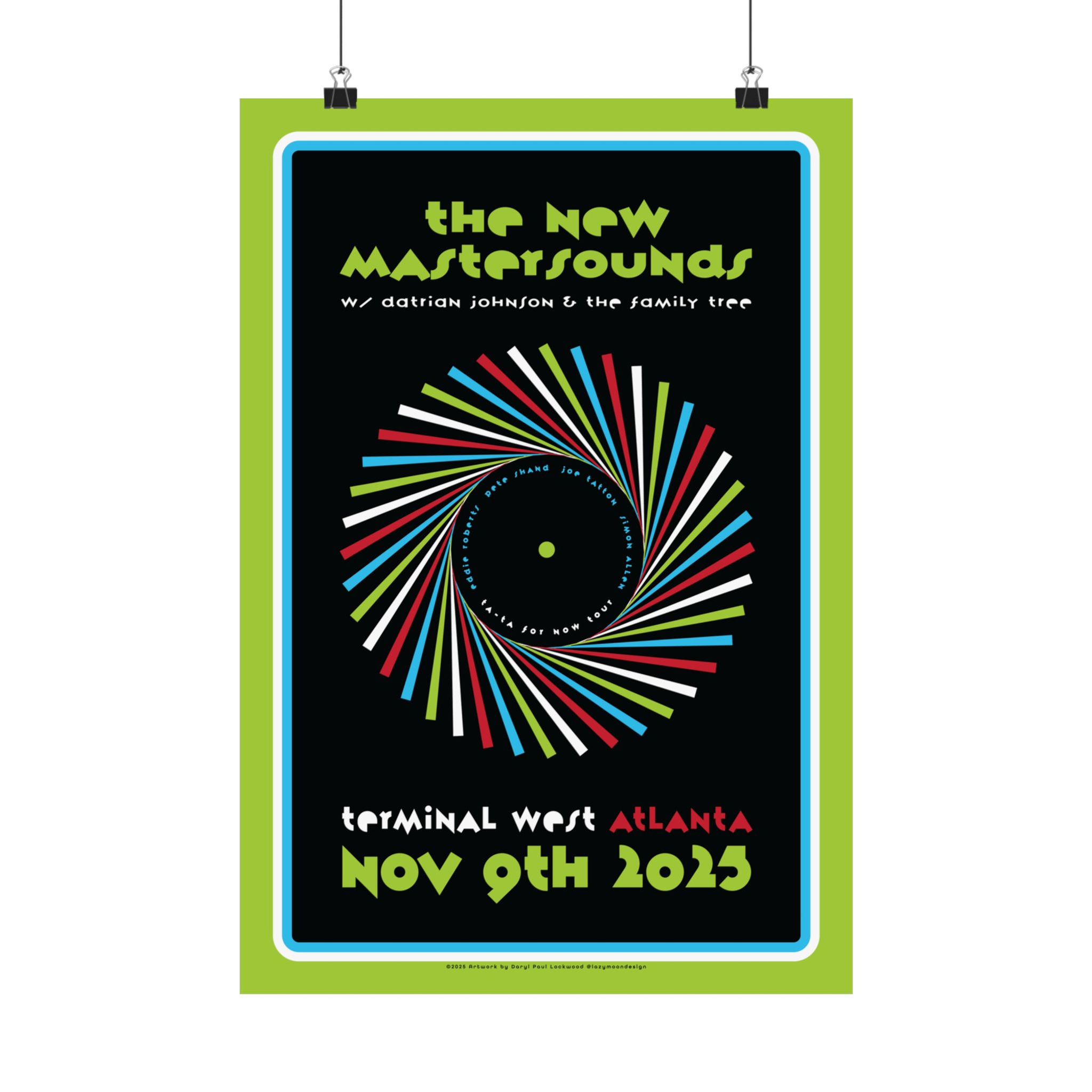 NMS Atlanta GA (Terminal West 11/9) 2025 TTFN Tour Poster (ATLiens)