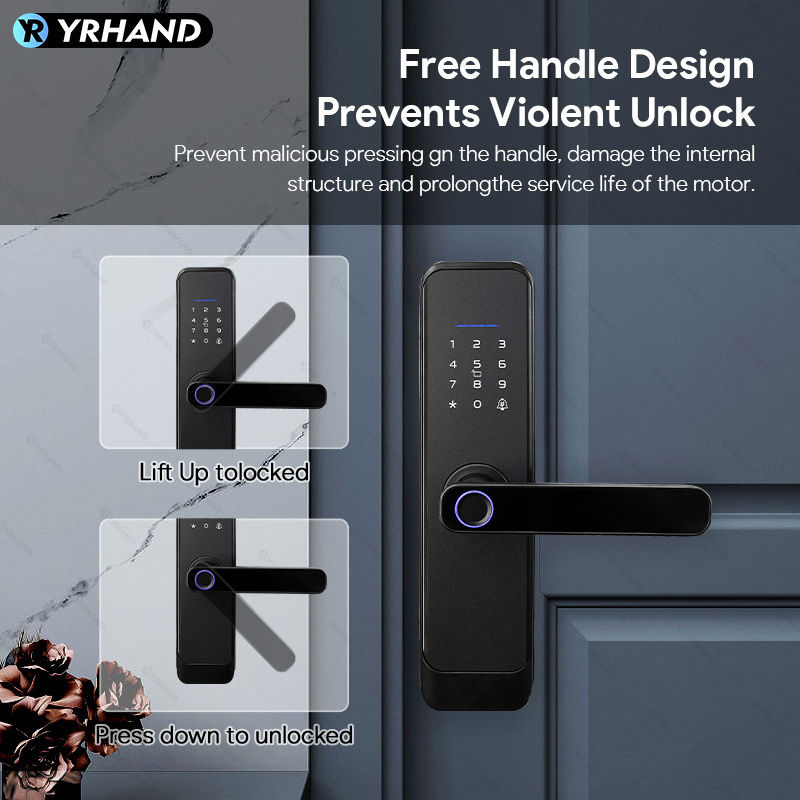 Thumbnail: Fingerprint Lock Waterproof Wifi Remote Control Bluetooth TTLock App Card 