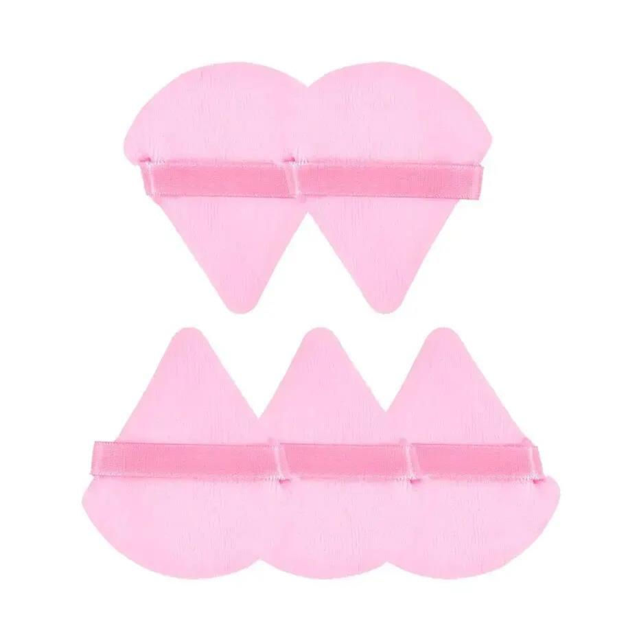 Thumbnail: 3/5/6 Pcs Triangle Powder Puff For Loose Powder Liquid Cosmetic Soft Plush Powde
