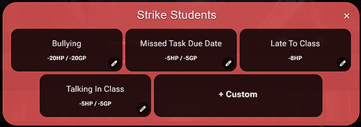 Strike popup