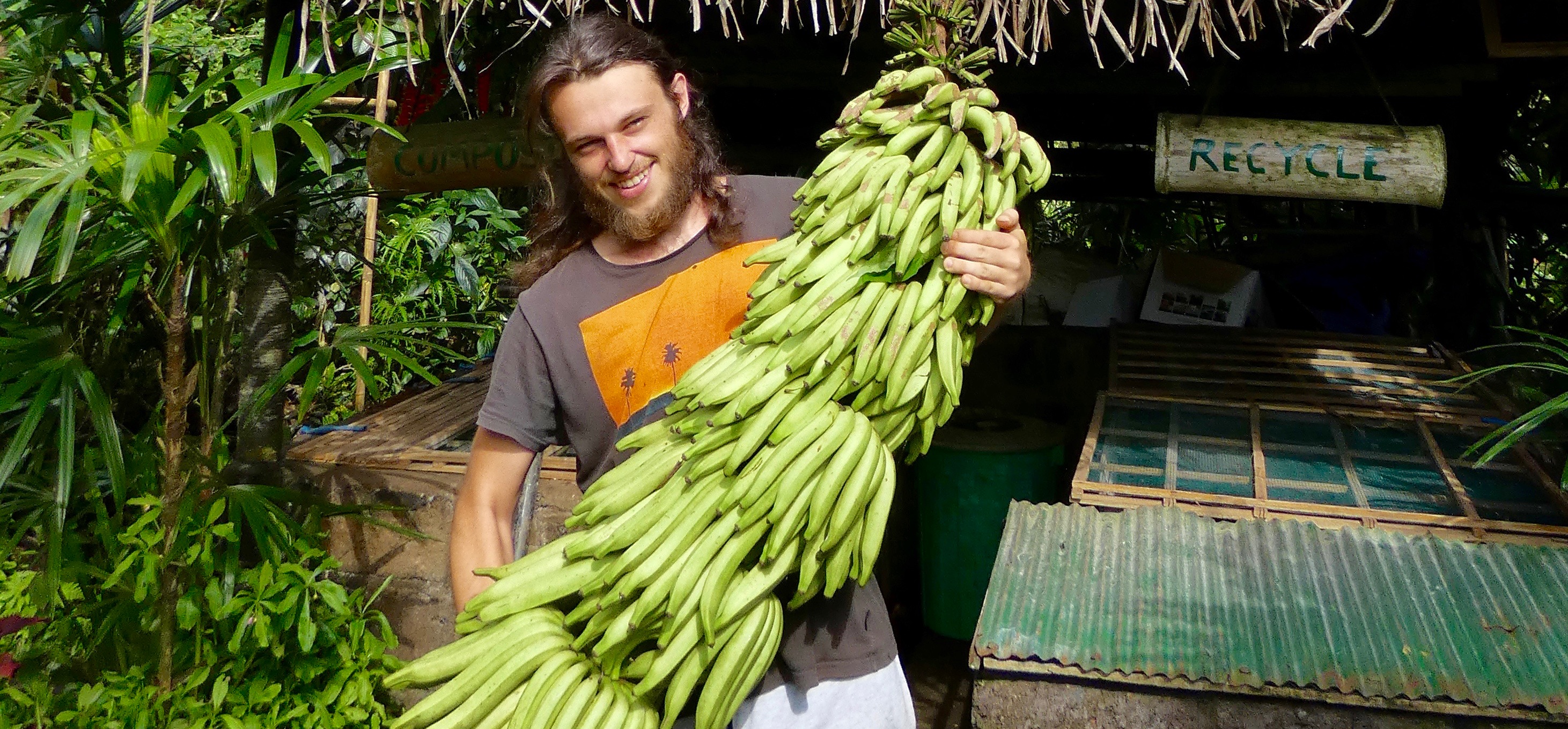 Tropical Organic Fruits Do a Free Garden Tour
