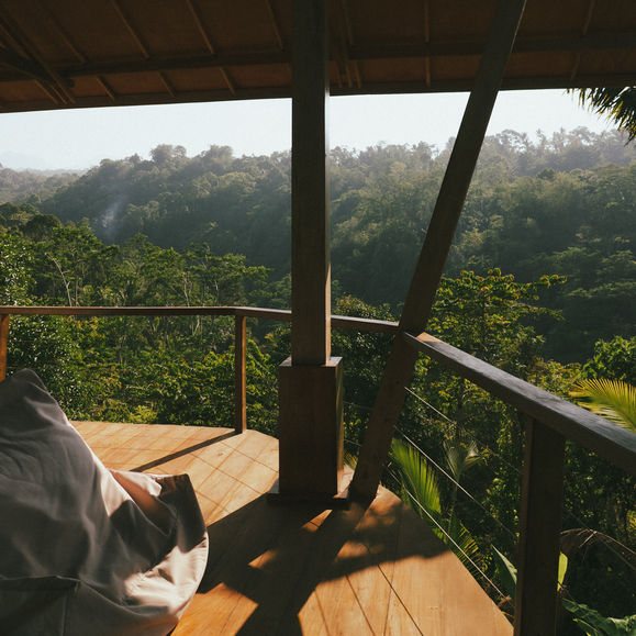 Balcony at sunrise