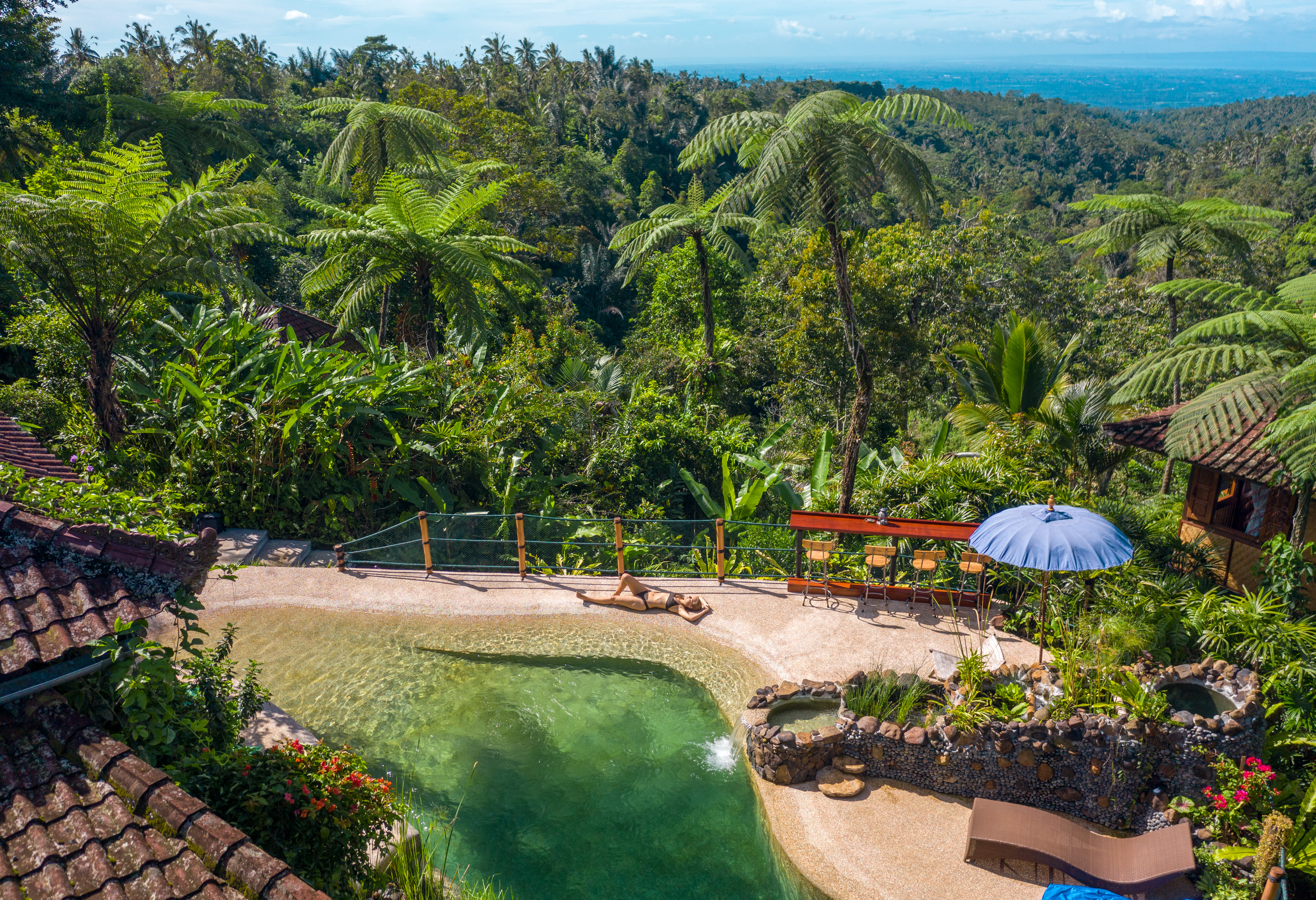 Unique, chemical- free, chlorine- free, living water...