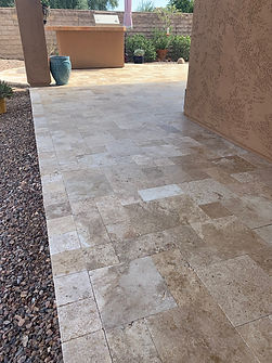 Noce travertine patio