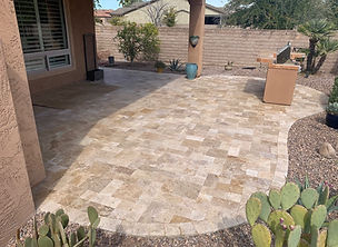 Noce travertine patio