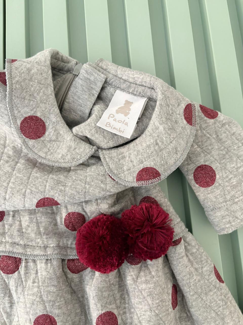 Miniatura: Vestido m/l Paola Bimbi tam 9/12 meses