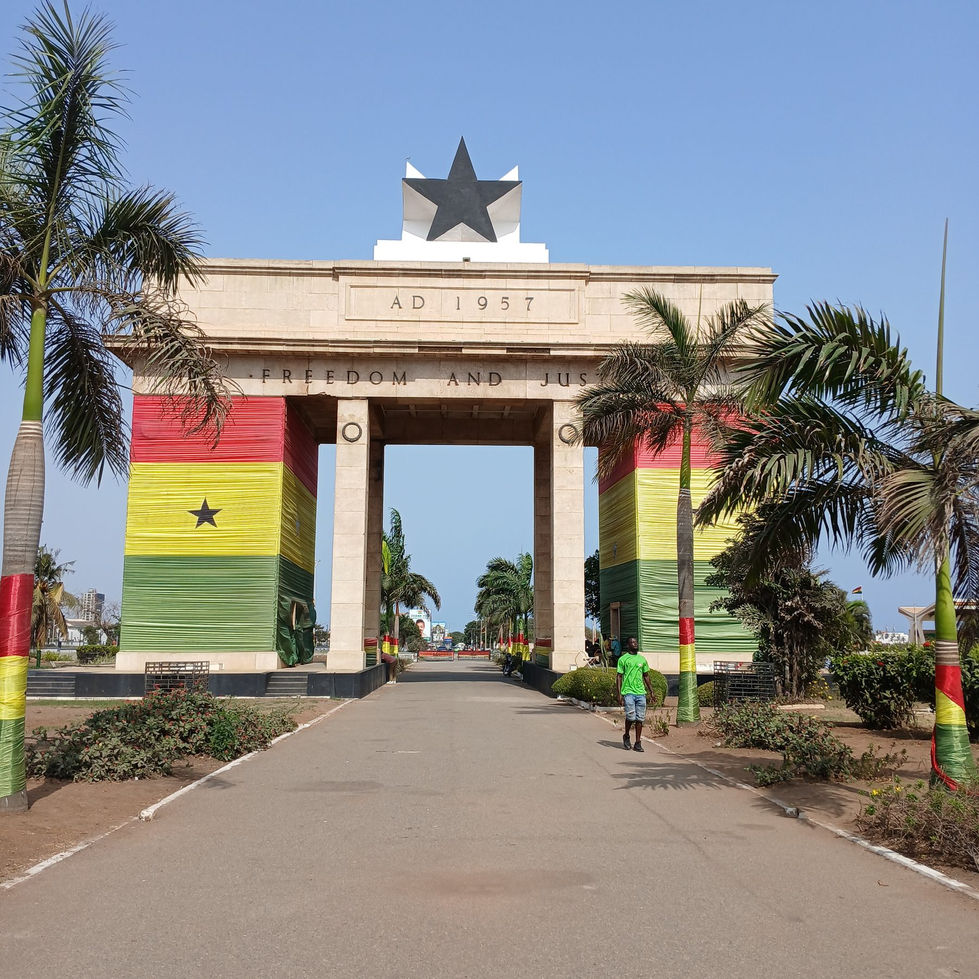 Independence Arch at Black Star Square in Accra, Ghana