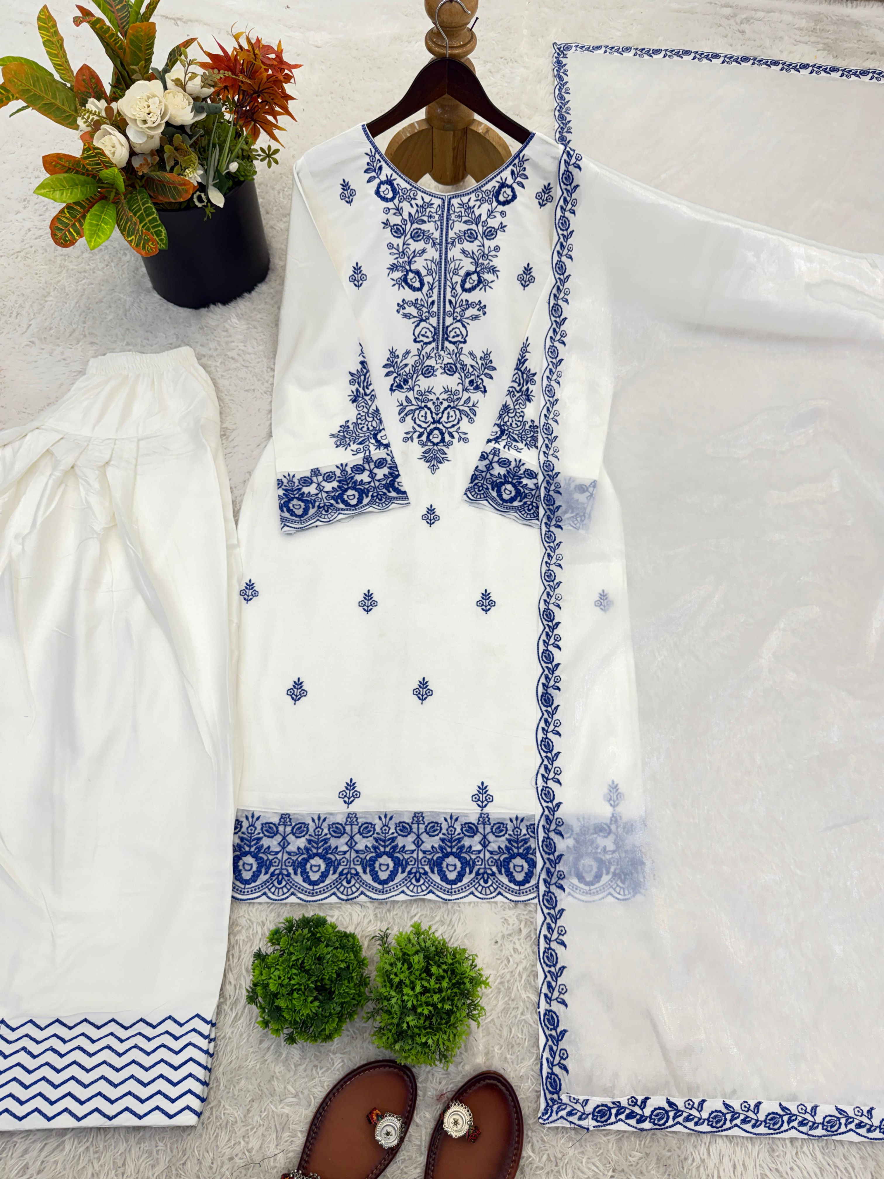 Trending suit with farshi salwar