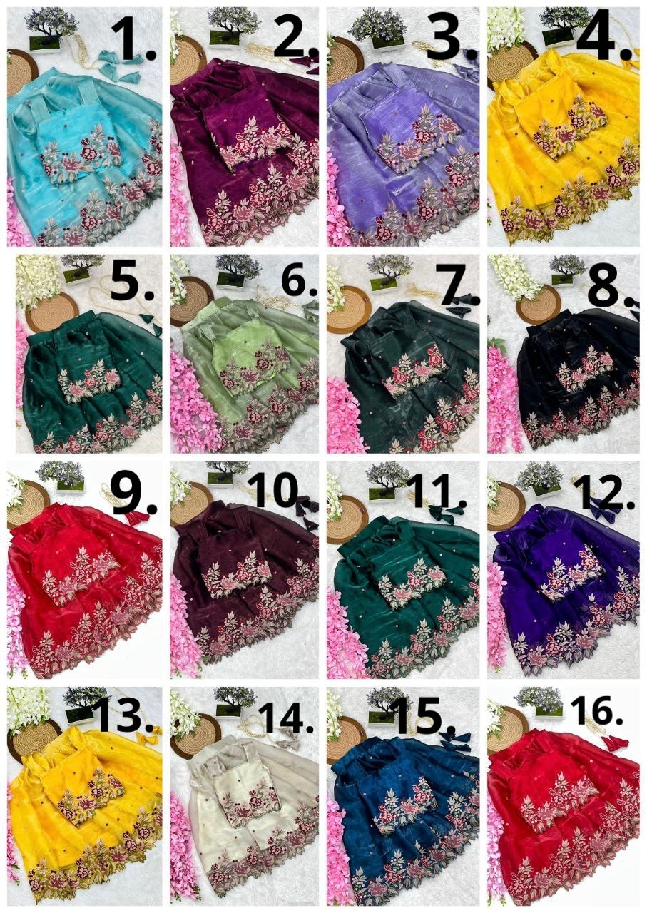 Beautiful kids lehenga choli in multiple colours