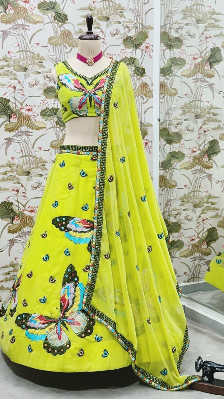Beautiful butterfly design Lehenga