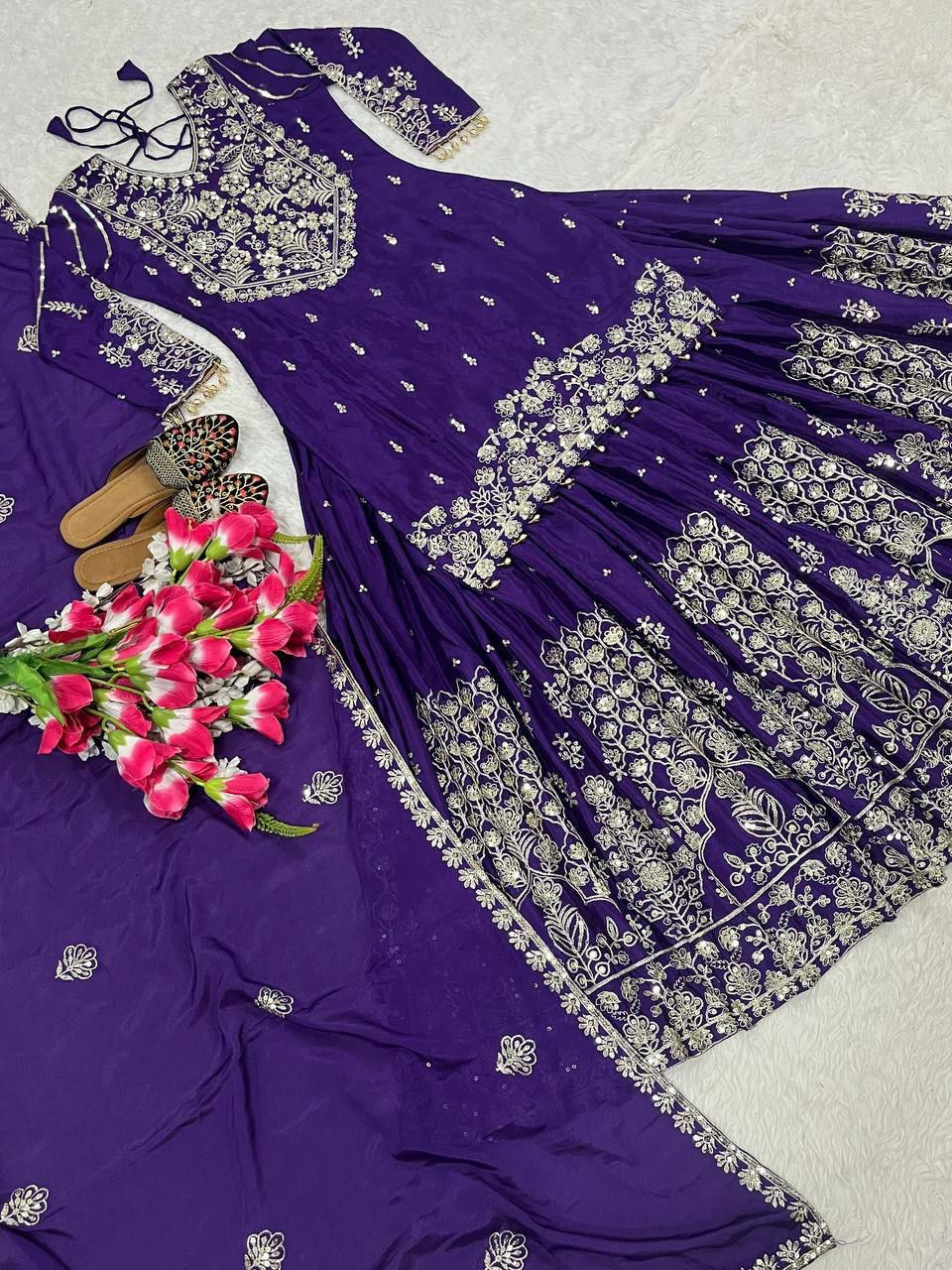Partywear lehenga suit